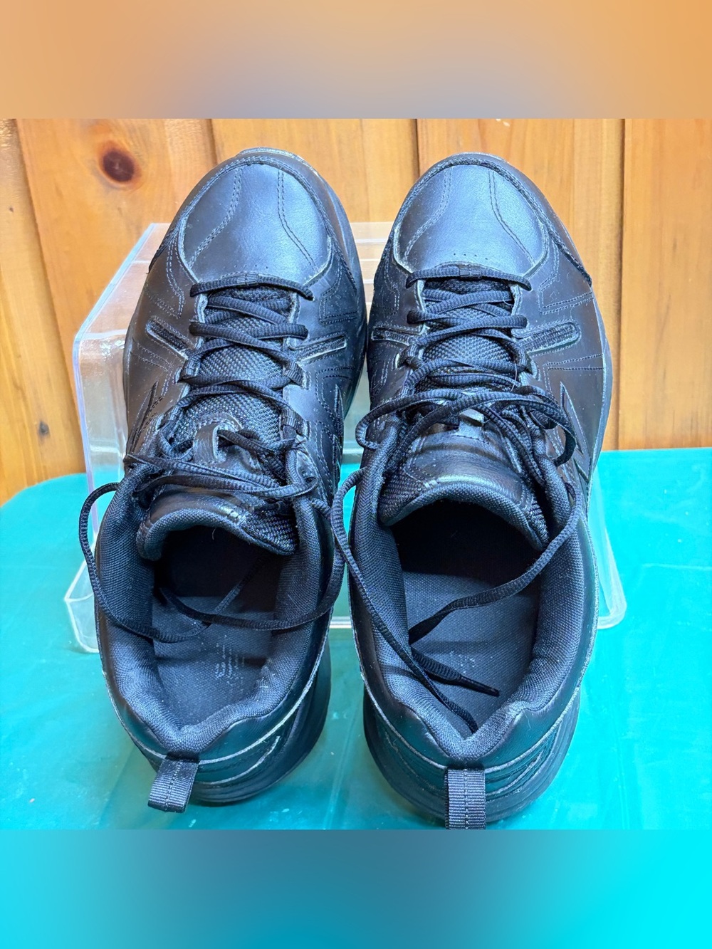 New Balance 608v4 Black Leather Training Shoes Men's Size 12 4E Extra Wide - Picture 9 of 12